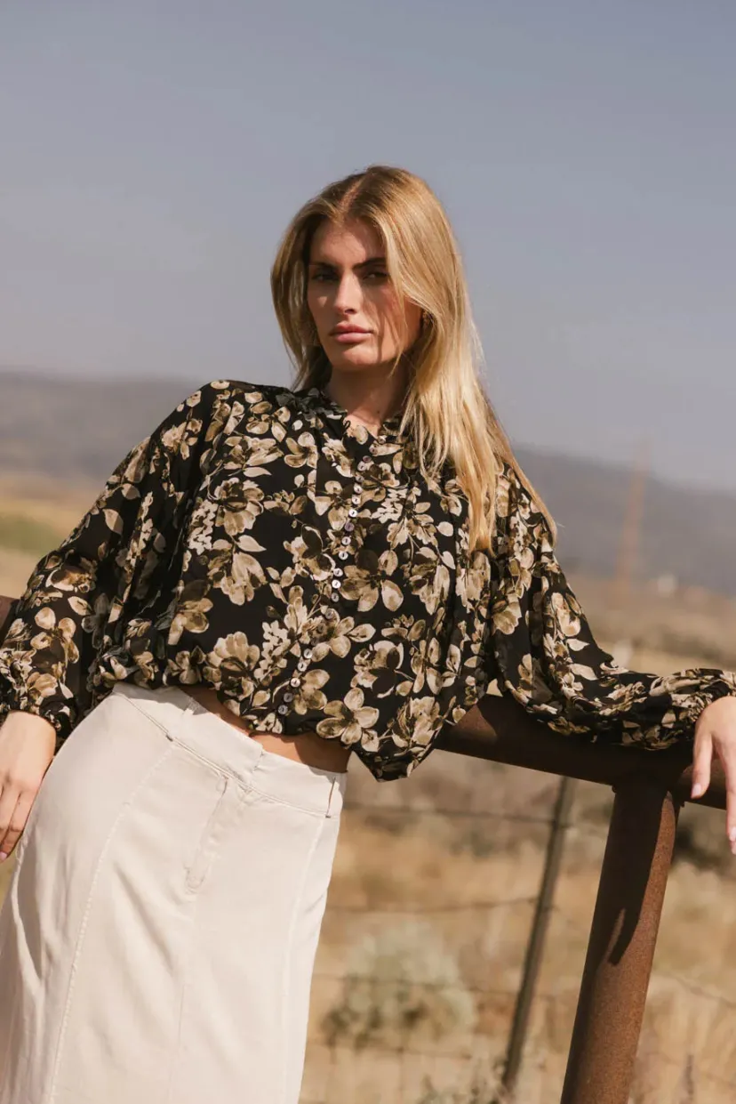 Tops | Blouses>Bohme Yasmeen Blouse in - FINAL SALE Black