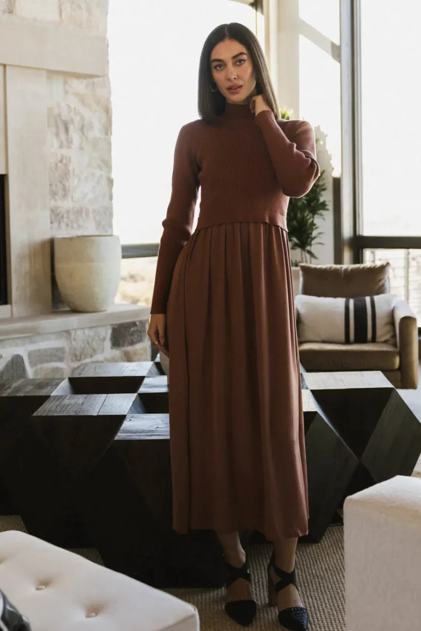 Dresses | Maxi Dresses>Bohme Zeda Maxi Dress in Rust