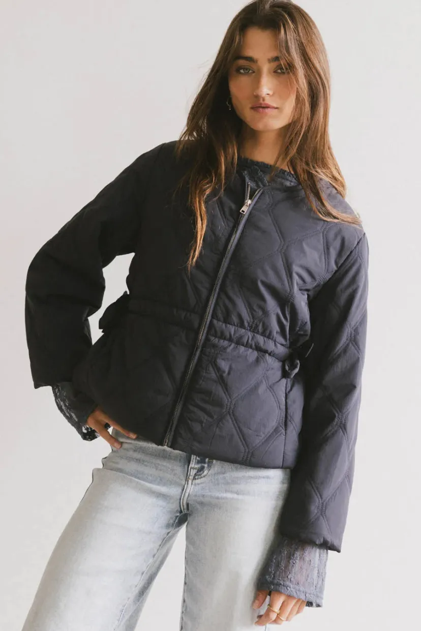 Tops | Jackets>Bohme Zola Quilted Jacket in Navy